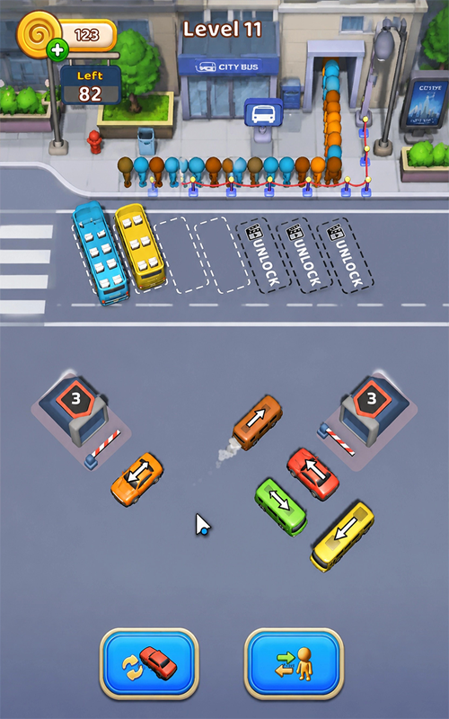 Level selection screen